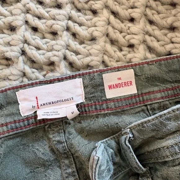 Anthropologie the wanderer green palm print pants - Picture 6 of 6